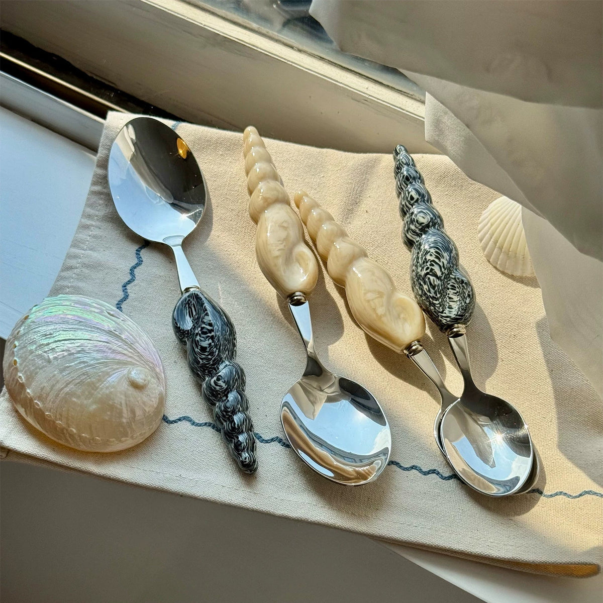 Sculpted Seashell Flatware - Beadware Studio