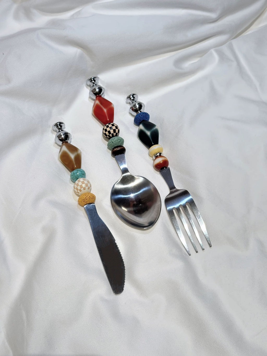 The Curio Beaded Flatware Set - Beadware Studio