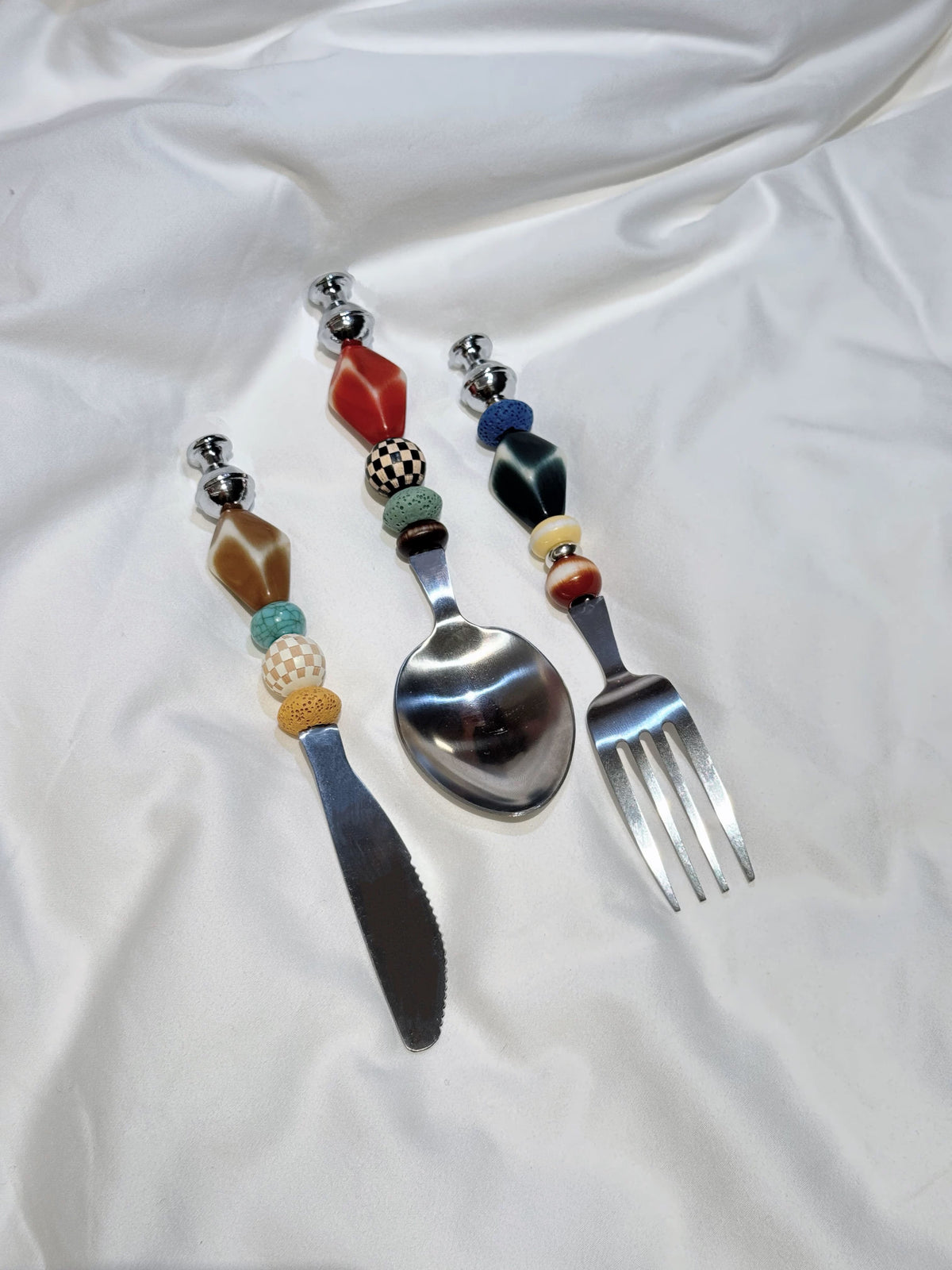The Curio Beaded Flatware Set - Beadware Studio