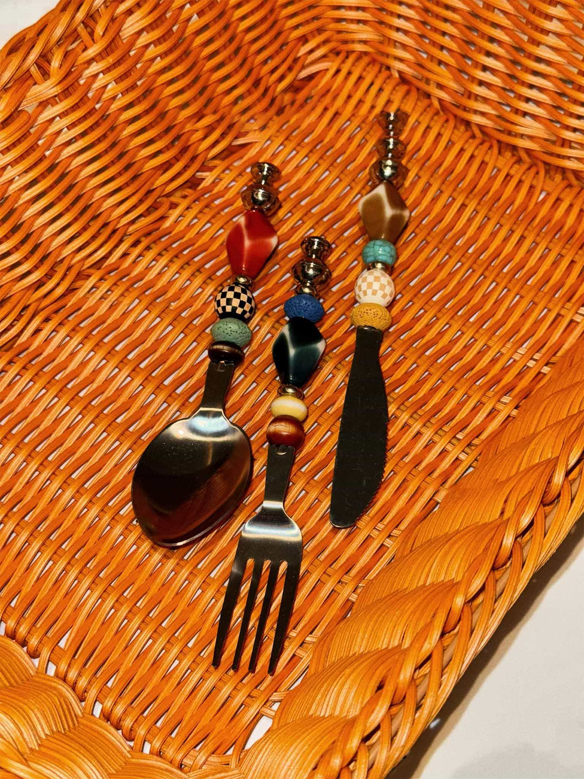 The Curio Beaded Flatware Set - Beadware Studio